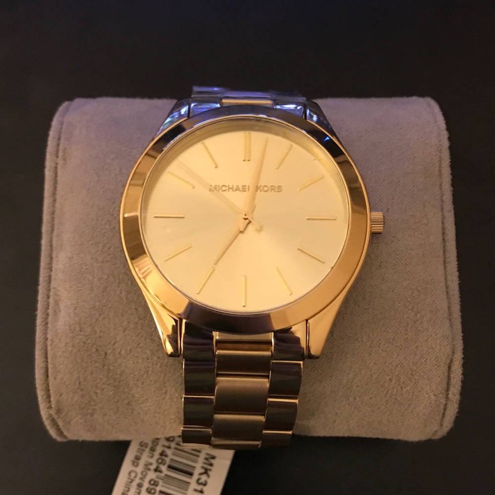 Brand new michael kors gold watch